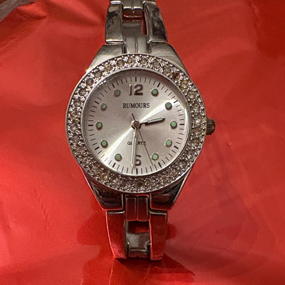 Rumours Silver Women's Watch with Crystal Accents